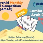 Arabiyyah.id Monthly Arabic Competition (AMAC) 2